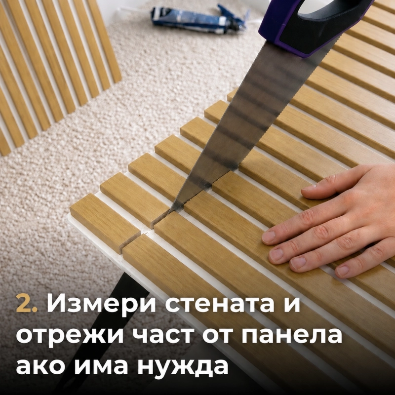 Panou acustic din MDF 60x275 cm + CADOU: Adeziv