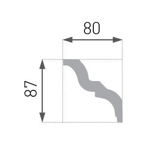 Plintă decorativă E-10