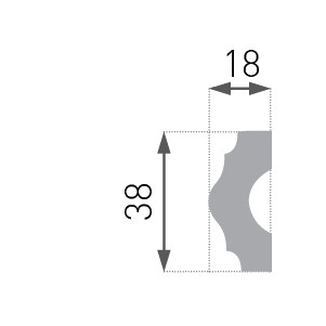 Plintă decorativă E-18