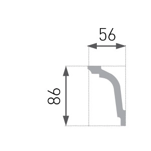Cornișă decorativă E-33