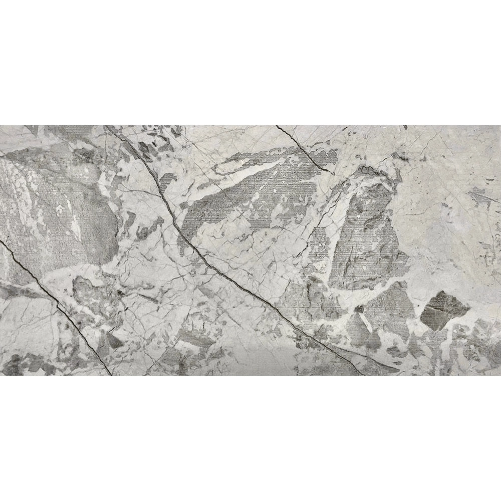 Plăci de porțelan "Rodonta" argint lustruit 60x120cm