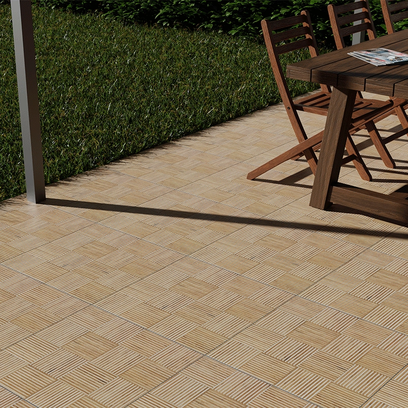 Placi de porțelan "Veranda" mat 45x45cm