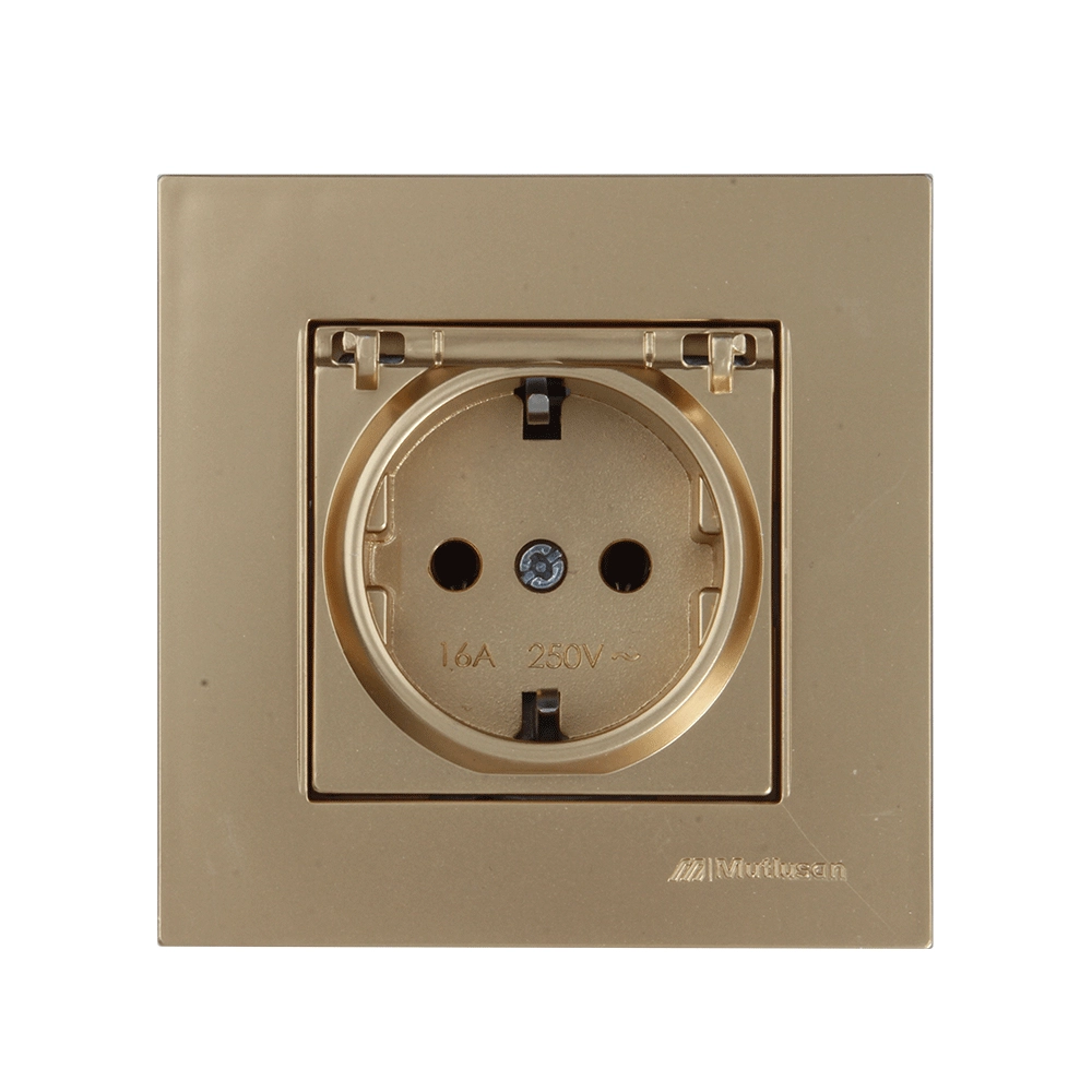 Priză simplă cu capac 16A Dore Rita Mutlusan