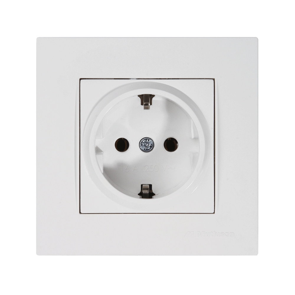 Priză unică 16A alb Rita Mutlusan