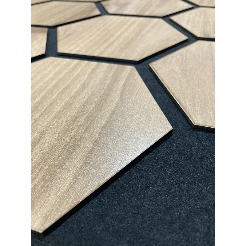 Panou acustic Light Walnut - Honeycomb