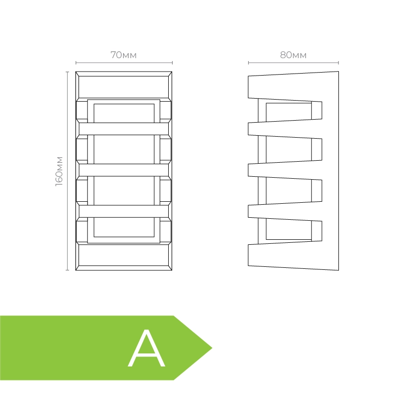 Aplică neagră AP-18