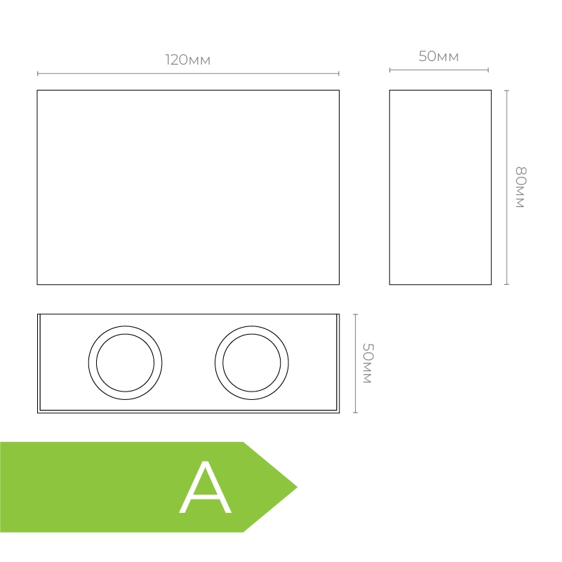 Aplică neagră AP-20-B