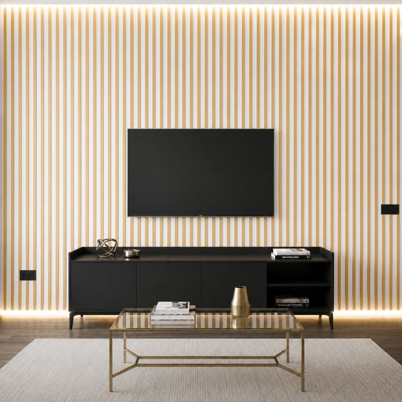 Panou acustic din MDF 60x275 cm + CADOU: Adeziv