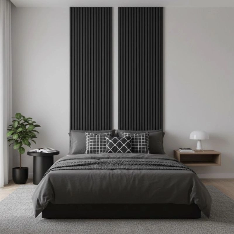 Panou MDF acustic 60x275cm Antracit