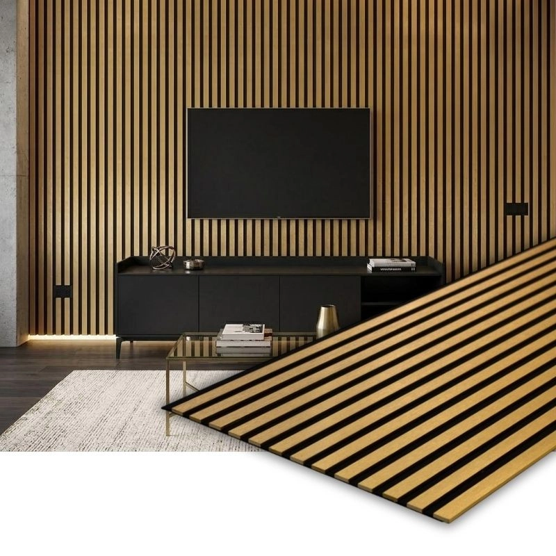 Panou MDF acustic 60x275cm Gold