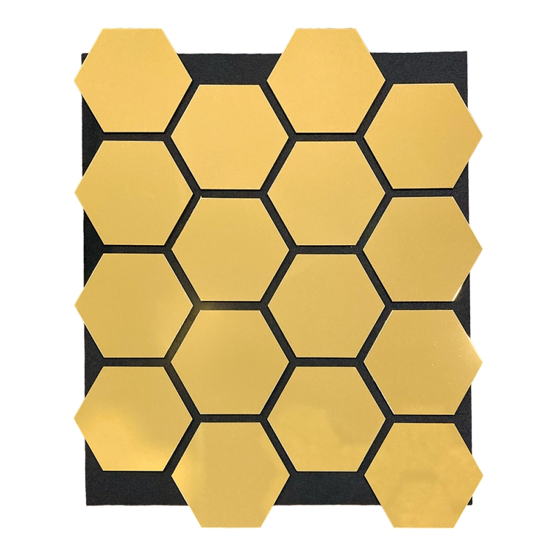 Panou acustic Gold - Honeycomb