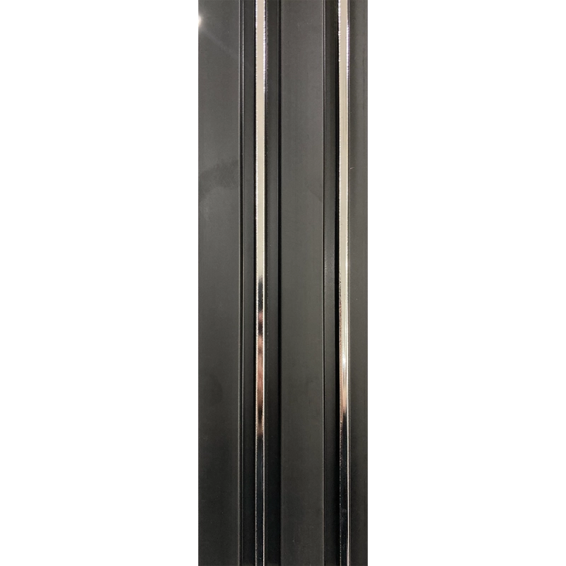 Panoul liniar decorativ din PVC Dubai negru