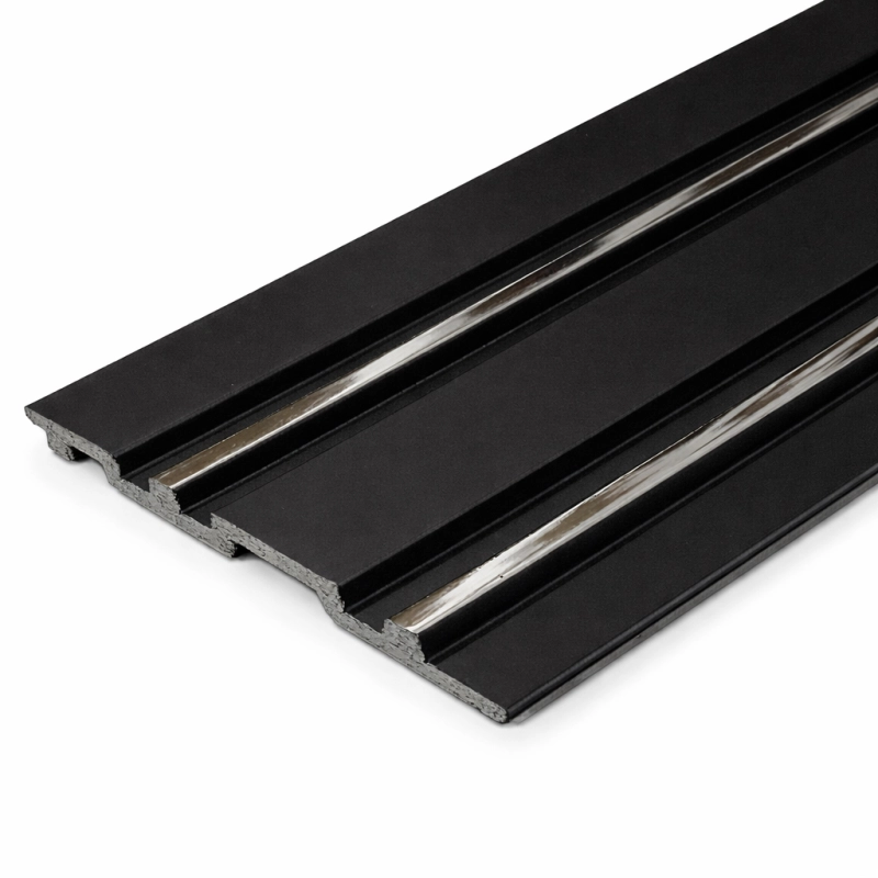 Panoul liniar decorativ din PVC Dubai negru