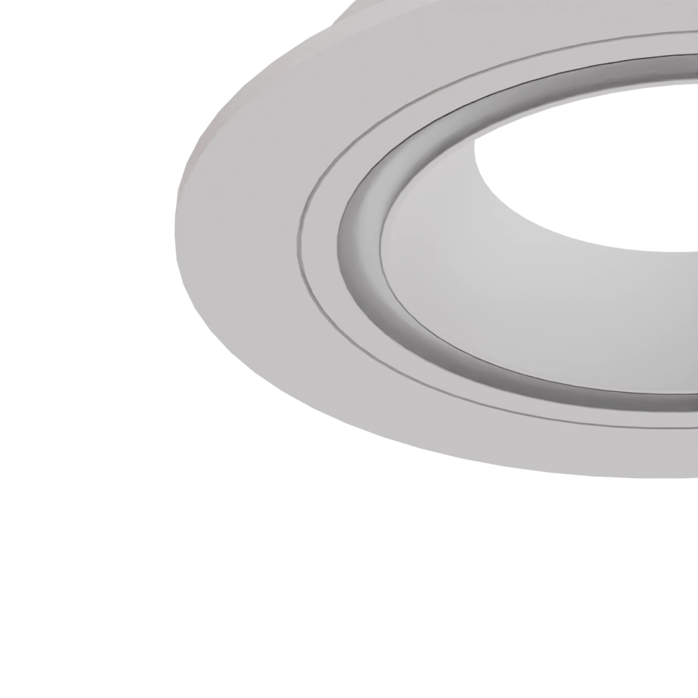 Lună din aluminiu albă rotundă