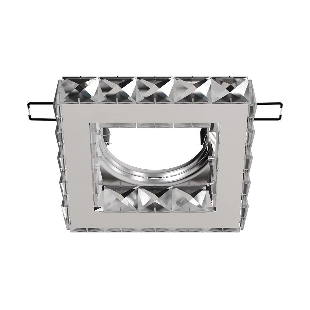 Luna de cristal crom pătrat