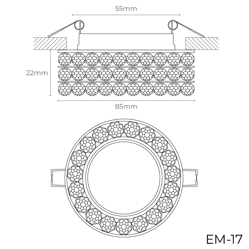 Cristal de lună CIRCLE
