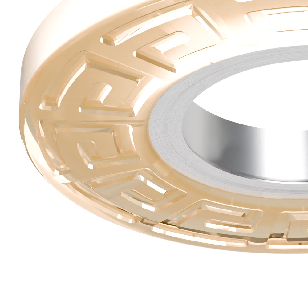 Lună de cristal aur