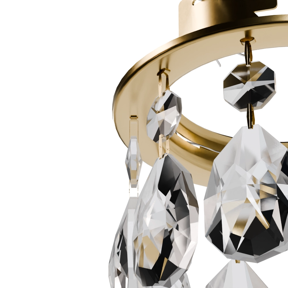 Lună de sticlă aur