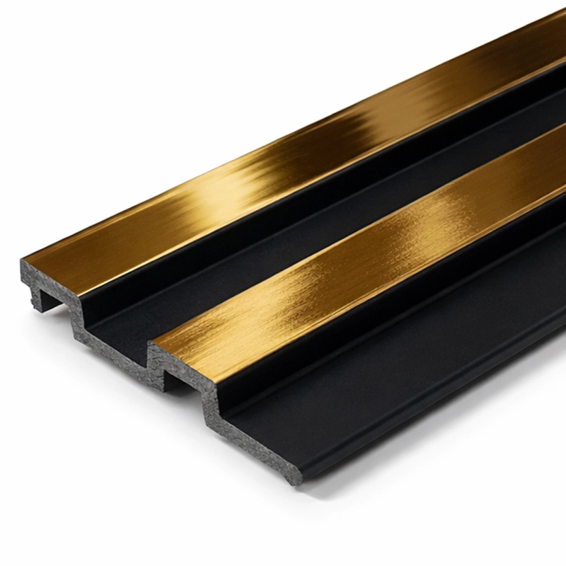 Panoul liniar decorativ din PVC Elite aur