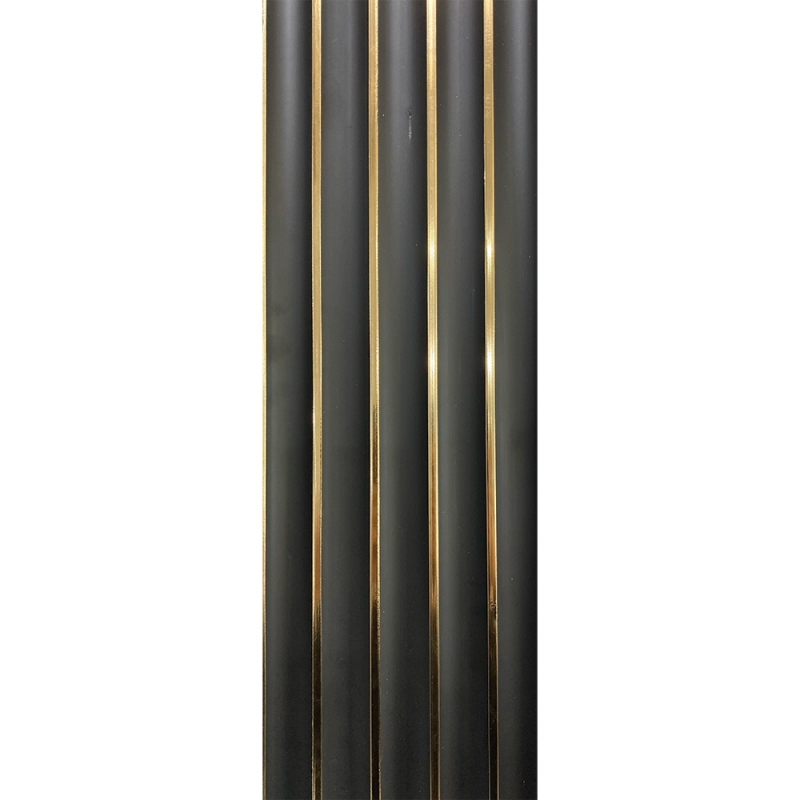 Panou decorativ liniar din PVC Mona negru