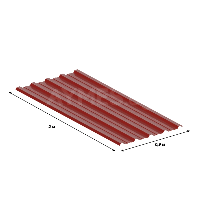 Țigle din PVC tip panou trapezoidal – roșii