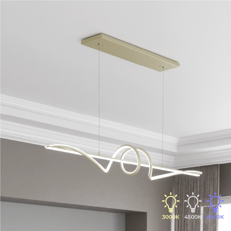 Candelabru LED 100cm auriu - 56W