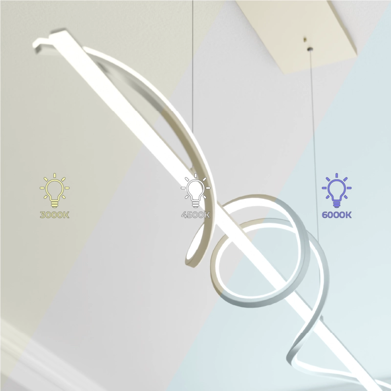 Candelabru LED 100cm auriu - 56W