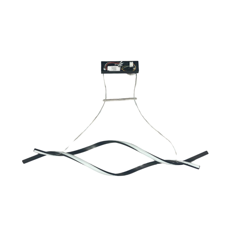 Candelabru suspendat LED negru