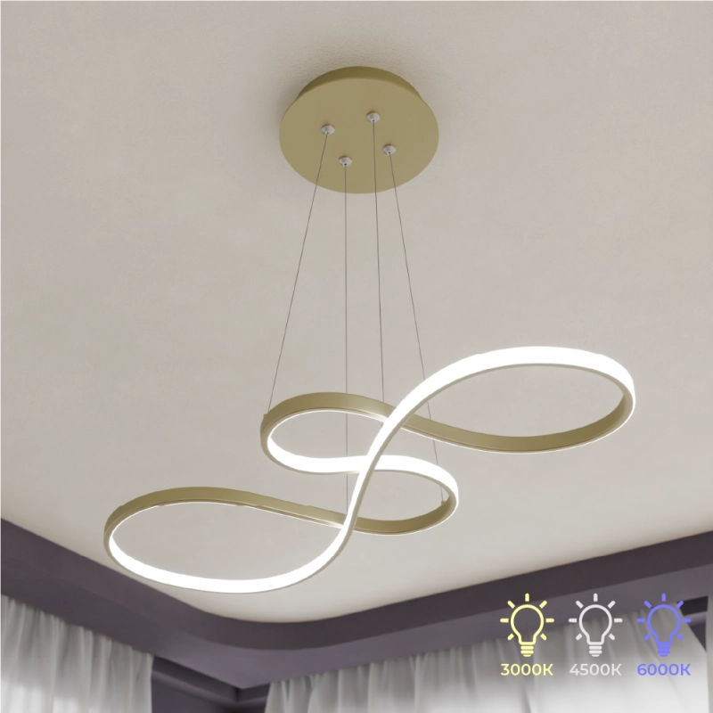 Candelabru LED suspendat (75+32cm)