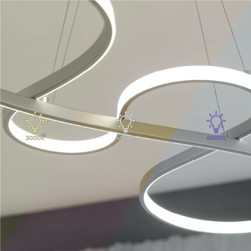 Candelabru LED suspendat (75+32cm)