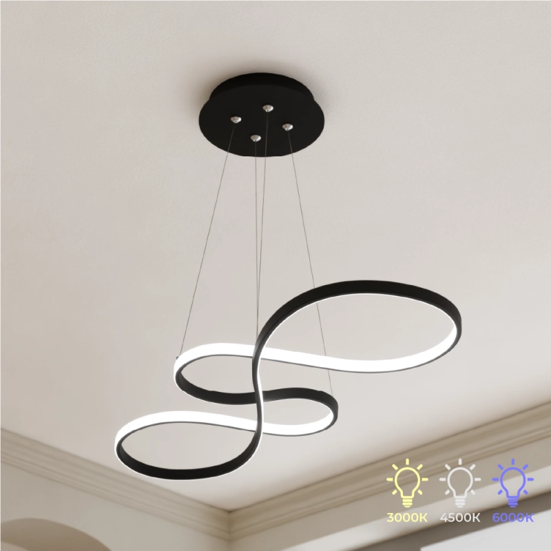 Candelabru LED suspendat (75+32cm)