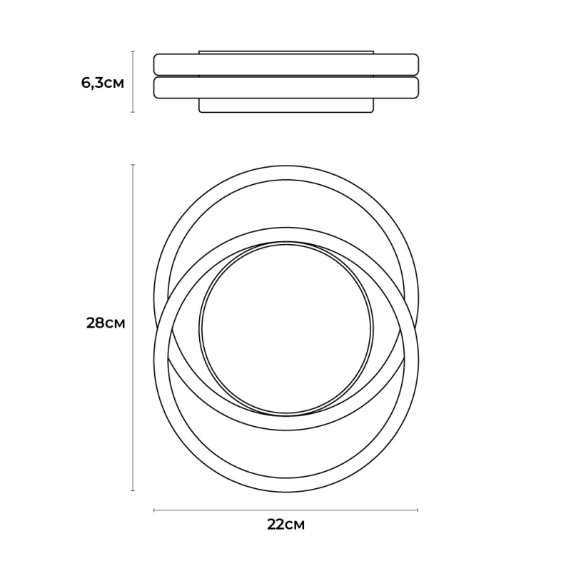 Dimmer LED pentru montare la suprafață 35x25 cm