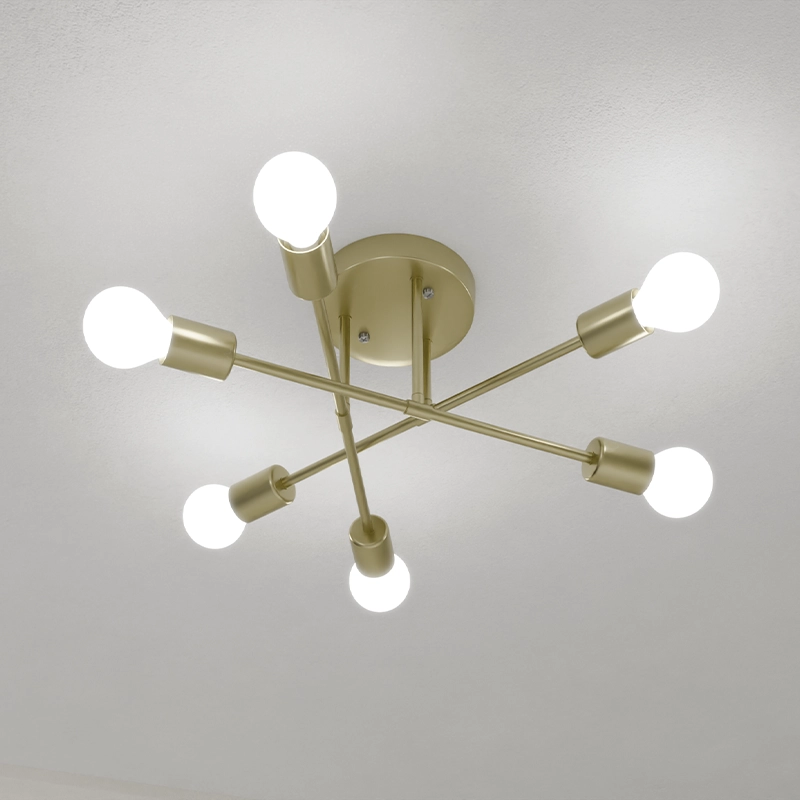 Candelabru 6xE27 (60x23cm) Aur