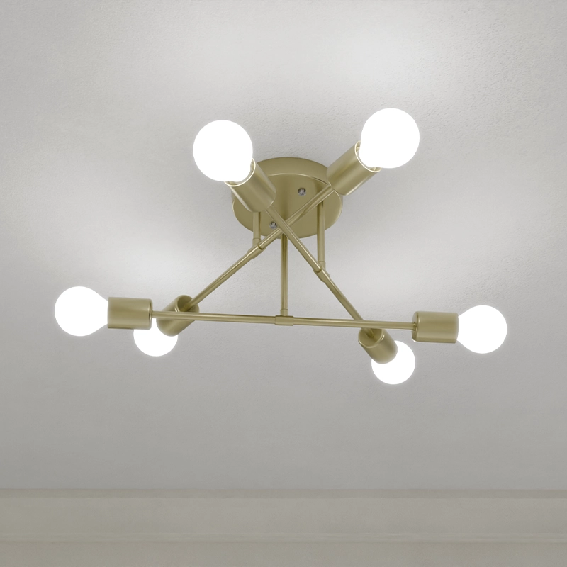 Candelabru 6xE27 (60x23cm) Aur