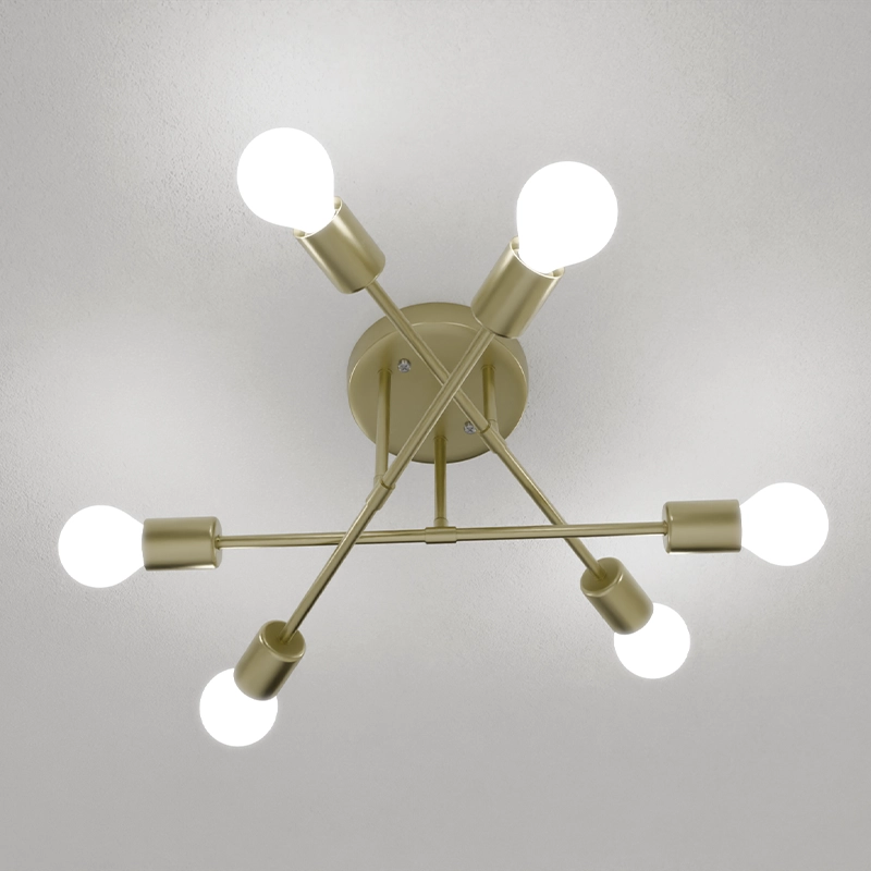 Candelabru 6xE27 (60x23cm) Aur