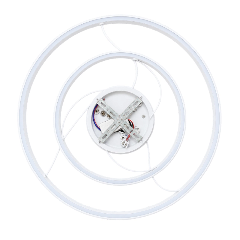 Candelabru LED 3 runde (20+40+60cm) Alb