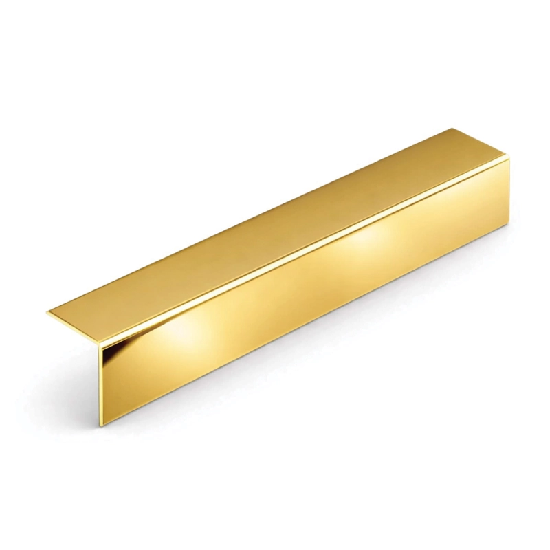 Colț din aluminiu - Aur lustruit