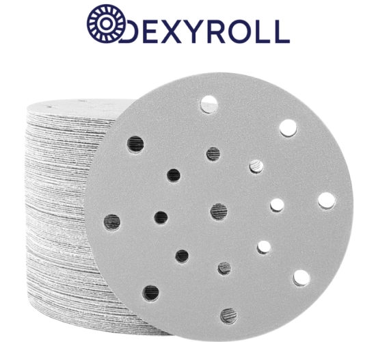 Disc Velcro din oxid de aluminiu, 17 găuri P240 - ø150mm