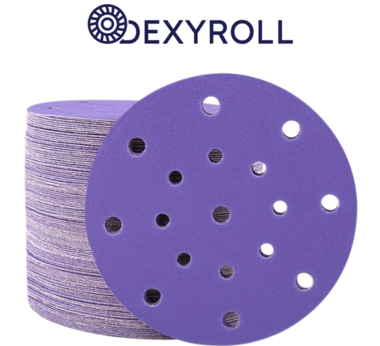 Disc ceramic Velcro, 17 găuri P120 - ø150mm