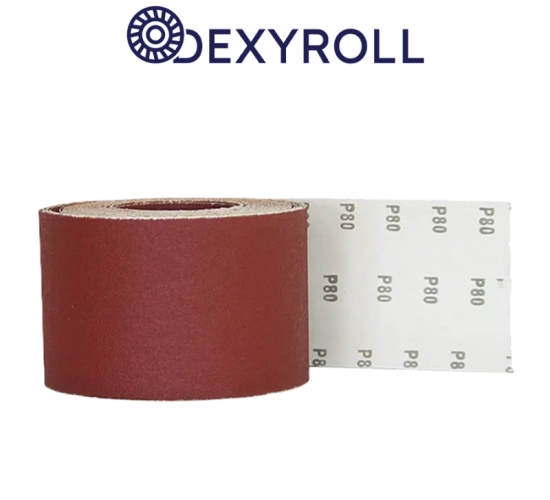 Șmirghel roșu P120 - 115mm x 25m